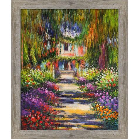 LA PASTICHE Garden Path at Giverny by Claude Monet Metropolitan Pewter ...