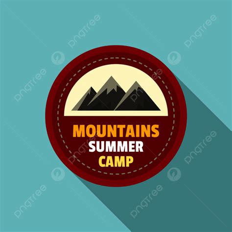 Summer Camp Logo Vector Hd Images, Mountains Summer Camp Logo, Peak ...