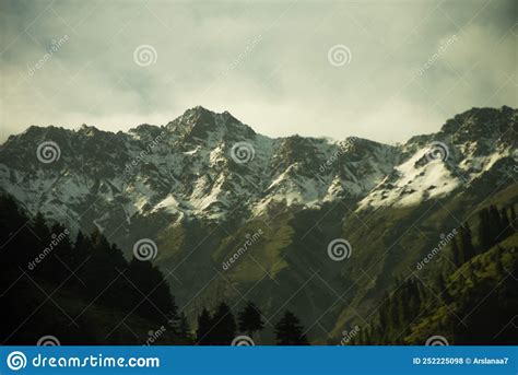 Clear Peak of a Mountain at Sunset at Naran Stock Photo - Image of ...