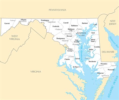 Map Of Maryland Cities And Towns – Verjaardag Vrouw 2020