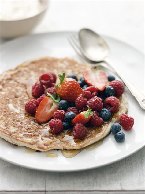 Fluffy fruit pancakes- Justine Pattison's delicious American style ...