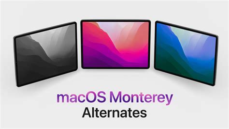 macOS Monterey wallpaper variations in light and dark mode - Flipboard