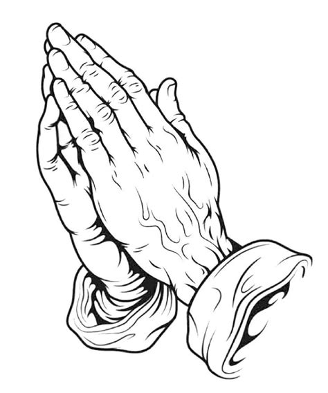 Prayer Coloring Pages - Best Coloring Pages For Kids | Praying hands ...