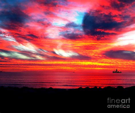 Sunset Dolphin Beach Cape Town South Africa Photograph by Charl Bruwer