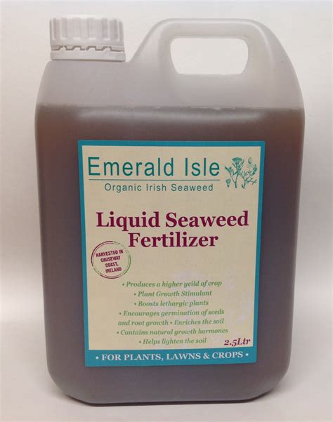 Liquid Seaweed Fertilizer 2.5 L - Organic Irish Seaweed - Emerald Isle