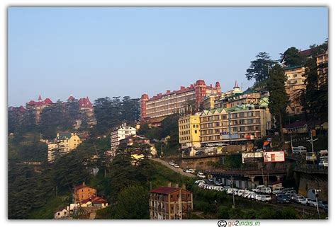 go2india.in : Buildings and hotels at Shimla Mall road area