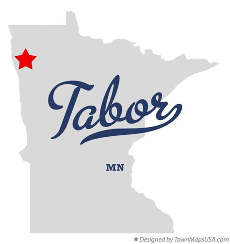 Map of Tabor, MN, Minnesota