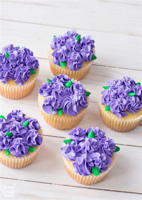 How to Make Flower Cupcakes - Oh My! Sugar High