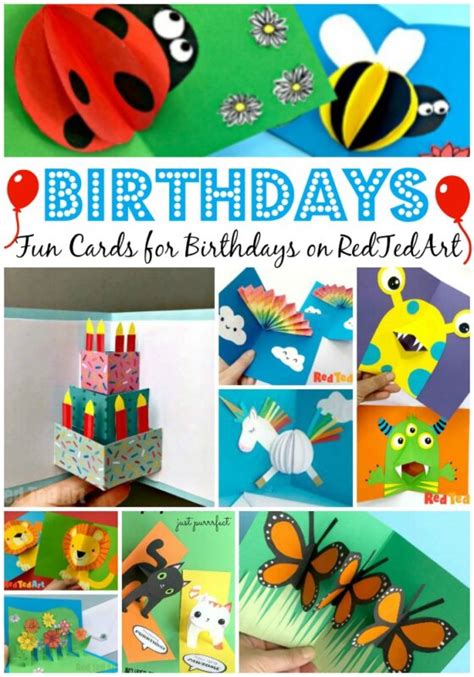 Cute and Easy 3d Homemade Birthday Cards for Kids - Red Ted Art