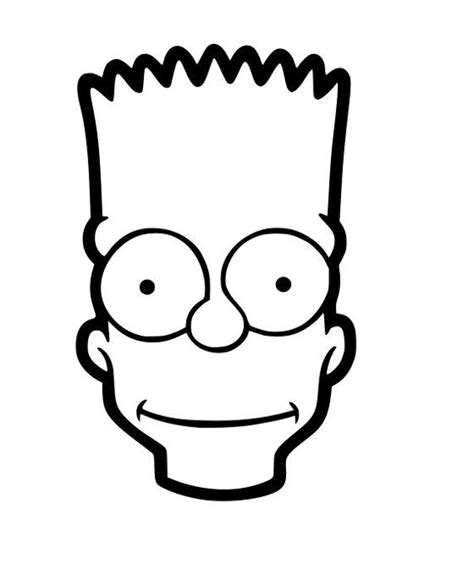 Bart Simpson Face Front