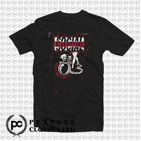 Social Distortion Ball and Chain Tour T-Shirt - Peanutsclothes.com