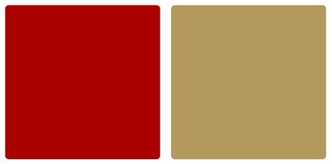 San Francisco 49ers Color Codes Hex, RGB, and CMYK - Team Color Codes