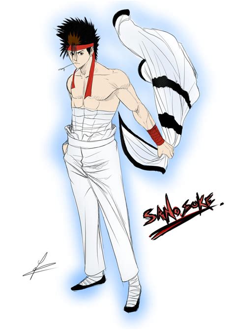 Sanosuke Sagara Sketch by francosj12 on DeviantArt