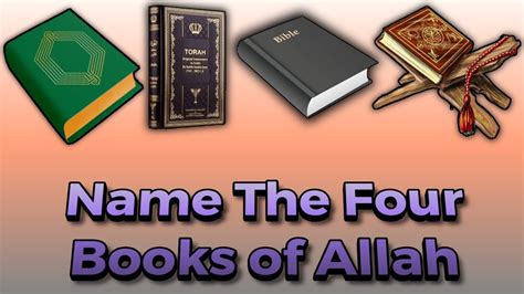 Name The Four Books of Allah | With Urdu/Hindi Translation | Tawrat ...