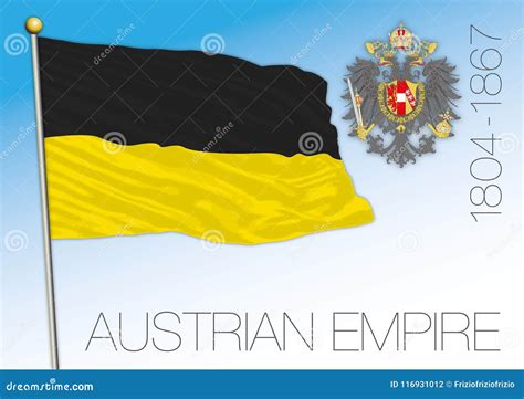 Austrian Empire Historical Flag, Austria Stock Vector - Illustration of ...