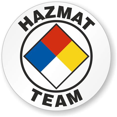 Hard Hat Hazardous Materials Management Sticker Sign Decal Public ...