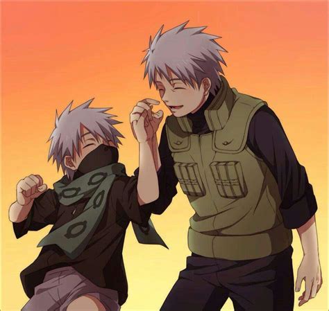 Kakashi and his Father. | Anime Amino