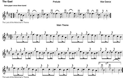 The Gael Bagpipe Sheet Music | Sheet music, Bagpipes, Bagpipe music