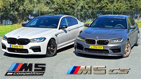 BMW M5 CS vs M5 Competition // REVIEW on Autobahn - YouTube