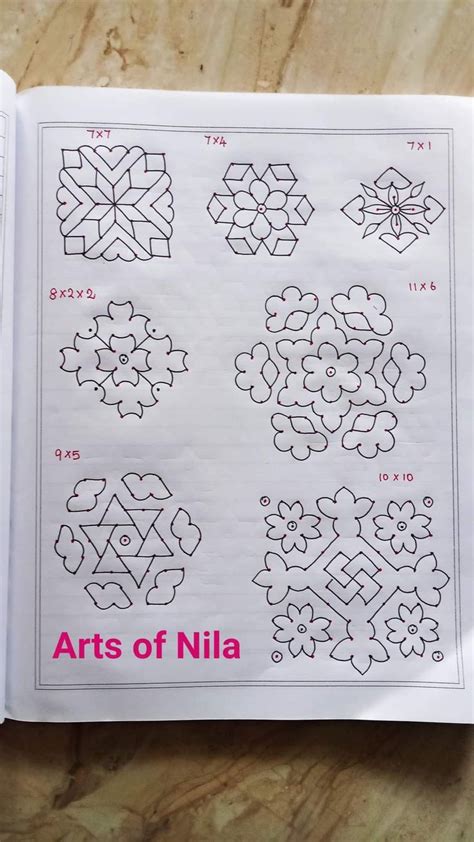 Pin by shrinithyaa on kolam with dots | Simple rangoli, Pattern design ...