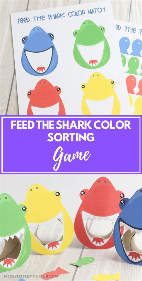 Feed the shark color matching game | Matching games for toddlers ...