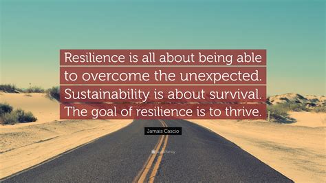 Jamais Cascio Quote: “Resilience is all about being able to overcome ...