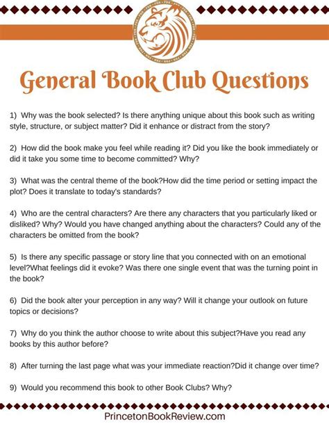 Book Club Questions By Chapter - QUESTPIYA