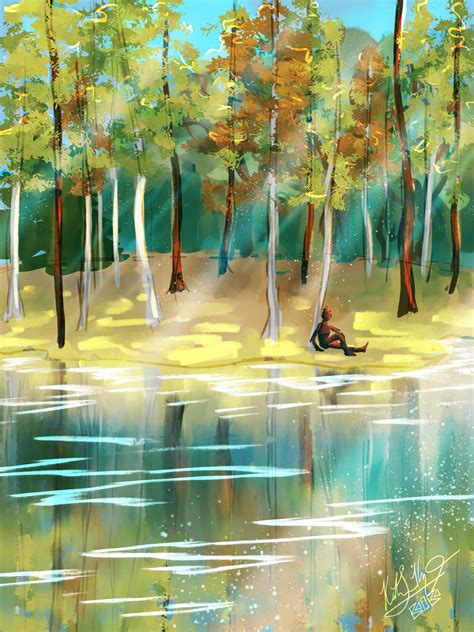 ArtStation - Lake Reflections