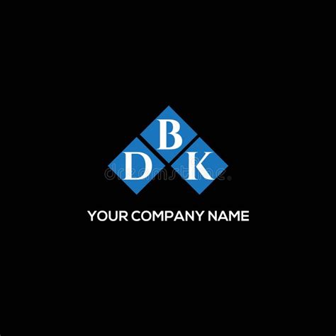 DBK Letter Logo Design on BLACK Background. DBK Creative Initials ...