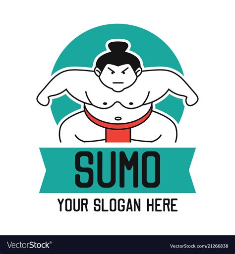 Sumo logo with text space for your slogan Vector Image