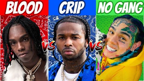 BLOOD RAPPERS vs CRIP RAPPERS vs NO GANG RAPPERS! (2020) - YouTube