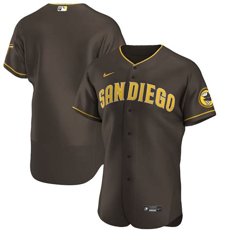 Men's San Diego Padres Nike Brown Road 2020 Authentic Team Jersey