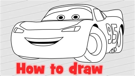 How To Draw Lightning Mcqueen And Mater : Pixar Cars Lightning Mcqueen ...