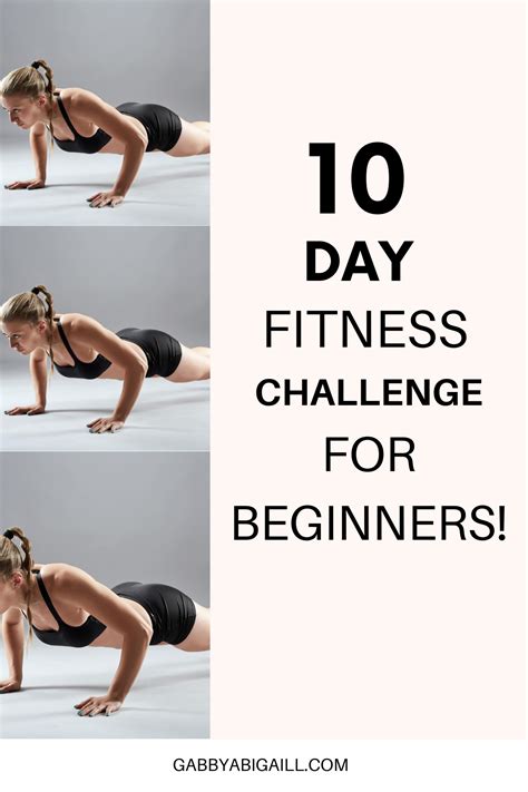 10 Day Workout Challenge For Beginners - GABBYABIGAILL | 10 day ...