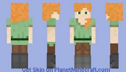 3D Alex Minecraft Skin