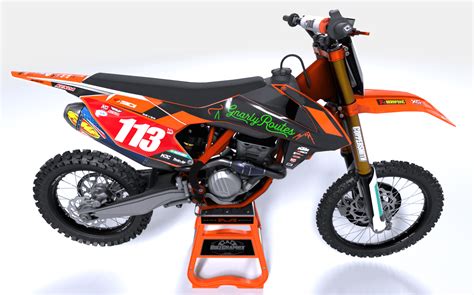 KTM Gnarly Routes Team Motocross Graphics - BikeGraphix