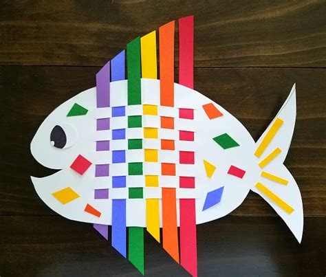 Weaving Rainbow Fish (Kids Craft) - Crafty Morning | Daily crafts ...