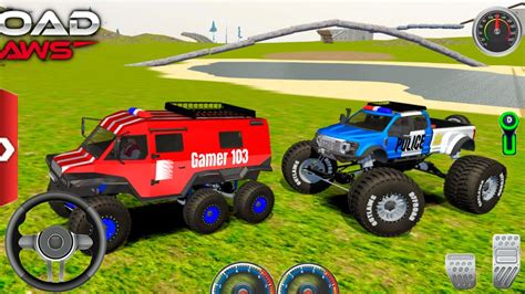 Offroad Outlaws Multiplayer Gameplay-Coche De Policía Juegos-Stunt ...