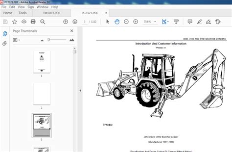 John Deere 310 Backhoe Hydraulic Schematics