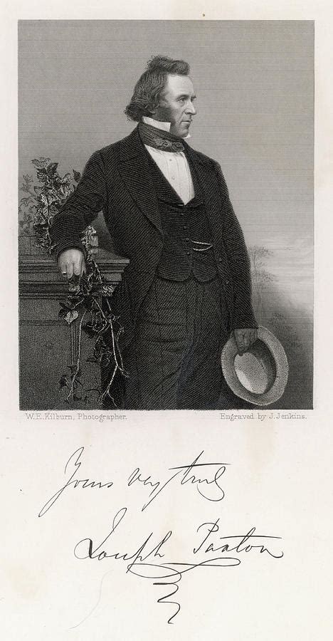 Sir Joseph Paxton Architect Drawing by Mary Evans Picture Library ...