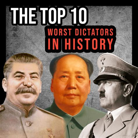 The Top 10 Worst Dictators in History - Owlcation