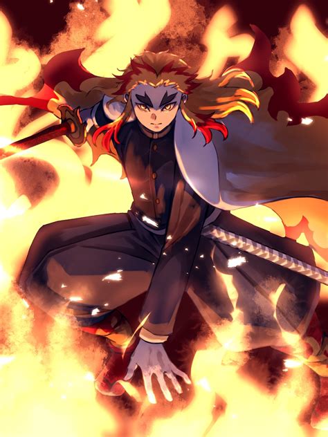 2048x2732 Kyojuro Rengoku From Demon Slayer 2048x2732 Resolution ...