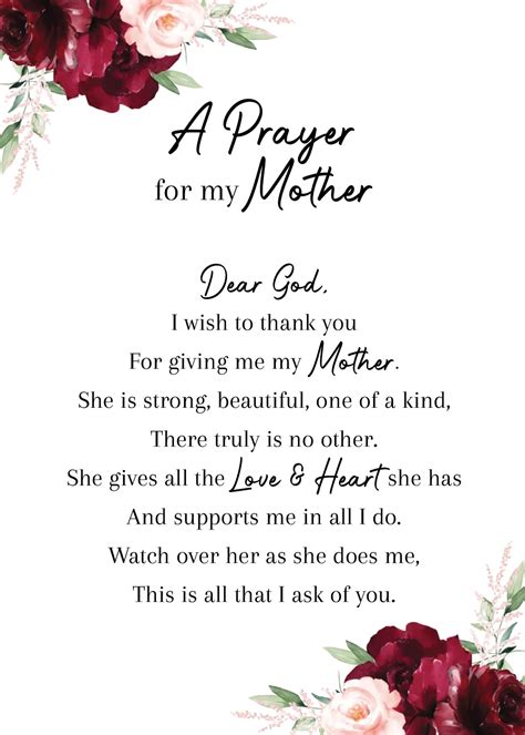 A Prayer for My Mother - Etsy