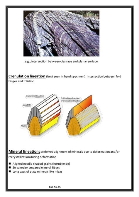 Foliation and lineation