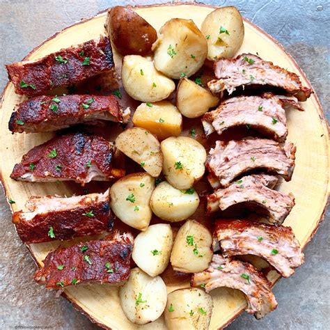 Slow Cooker Ribs & Potatoes + VIDEO - Fit Slow Cooker Queen