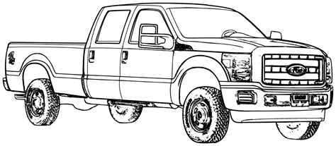 Ford F250 Coloring Page - Printable Coloring Pages | Cars coloring ...