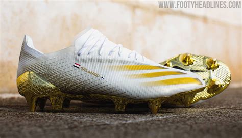 Special 'White / Gold' Adidas X Ghosted 'Mo Salah 100' Boots Released ...