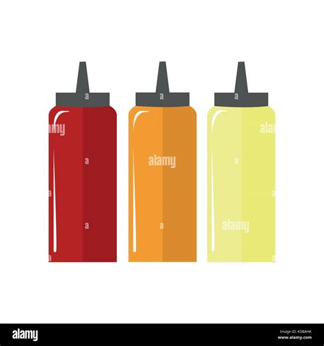 Sauce Bottle Simple Flat Illustration Stock Vector Image & Art - Alamy