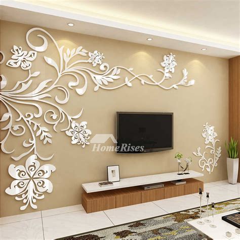 Beautiful Wall Mural Stickers 3D Acrylic Home Decor Living Room