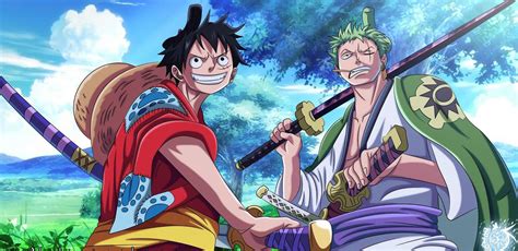 Download Zoro And Luffy One Piece Wano 4K Outfit Wallpaper | Wallpapers.com